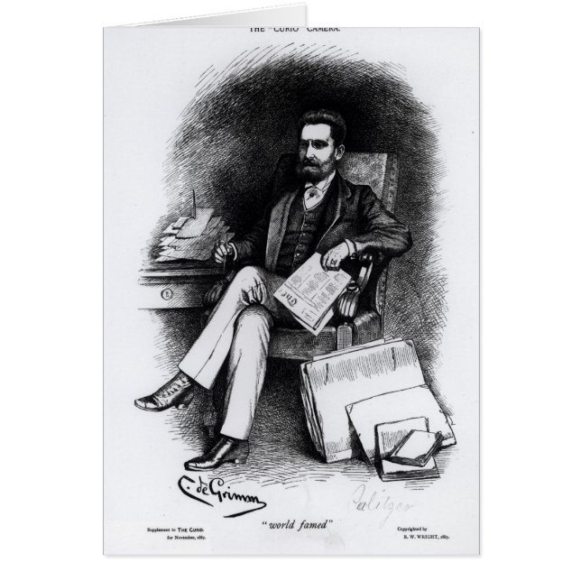 「骨董品」からのジョーゼフ・ピューリツァー、1887年 (正面)