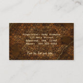 骨董屋の店のアンティークのヴィンテージの名刺 名刺 (裏面)