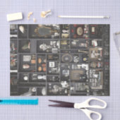 骨董棚のキャビネット 薄葉紙 (クラフト)