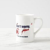 骨誇りを持った風変わり中国 ボーンチャイナマグカップ (右)