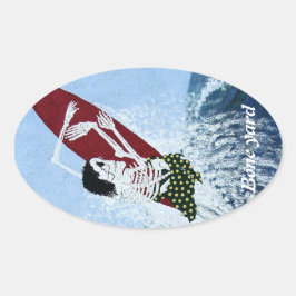 骨造船所 楕円形シール