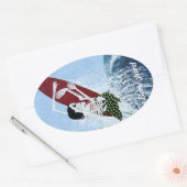 骨造船所 楕円形シール (封筒)