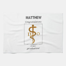 骨障害医師の卒業祝辞 キッチンタオル