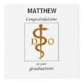 骨障害医師の卒業祝辞 フォトキューブ (右)