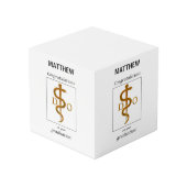 骨障害医師の卒業祝辞 フォトキューブ (裏面アングル)