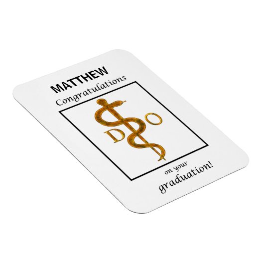 骨障害医師の卒業祝辞 マグネット (右側)