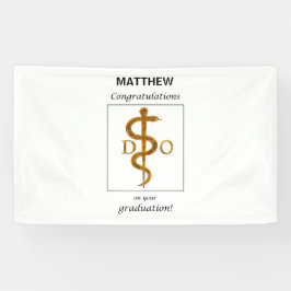 骨障害医師の卒業祝辞 横断幕