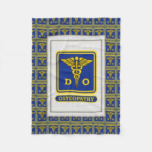 骨障害医 フリースブランケット (正面)