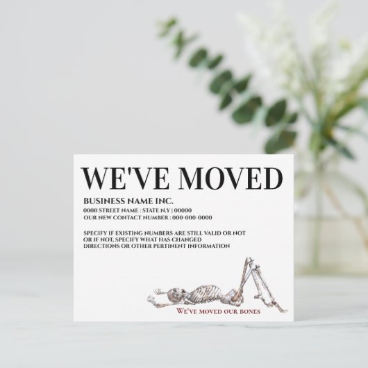 骨骨のカイロプラクターが事業を家に移した 案内ポストカード (スタンド正面)