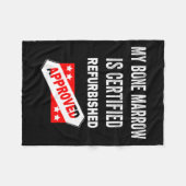 骨髄は再生された白血病として認定されている フリースブランケット (正面(横))