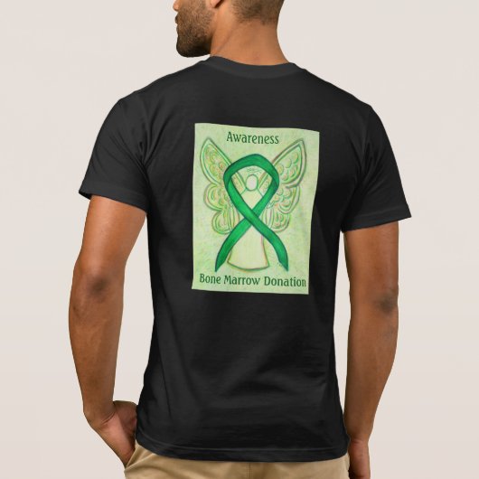 骨髄提供認識度リボンエンジェルシャツ Tシャツ (裏面)
