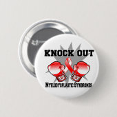骨髄異形成症候群をノックアウトする 缶バッジ (正面&裏面)