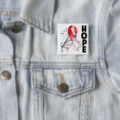 骨髄異形成症候群フローラ希望リボン 缶バッジ (インサイチュ)