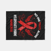 骨髄異形成症候群Mds認識度 フリースブランケット (正面(横))