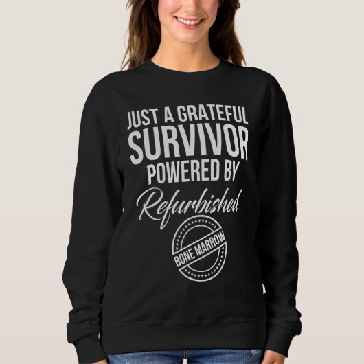 骨髄移植ウォリアー骨髄提供者 スウェットシャツ (正面)