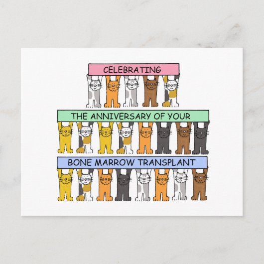 骨髄移植記念日 ポストカード (正面)