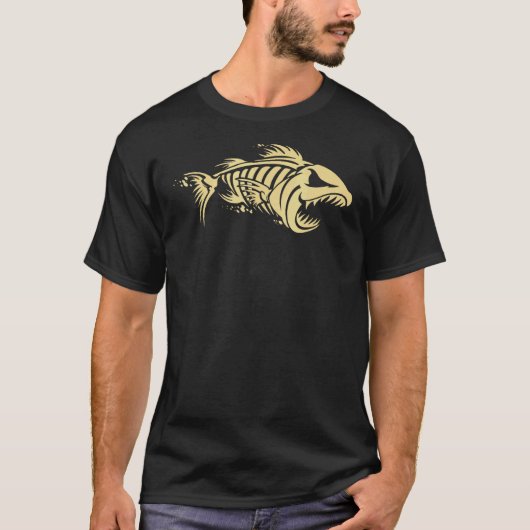 骨魚の骨格 Tシャツ (正面)