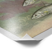 骨魚ヴィンテージプリント フォトプリント            (角)