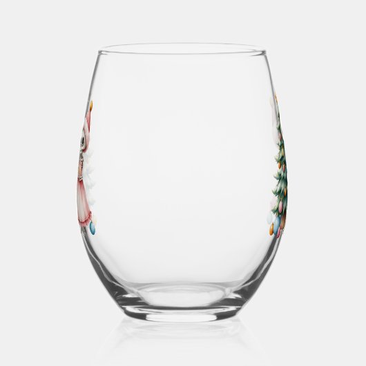 骨、くず、そして少しの魔法 ステムなしワイングラス (左)