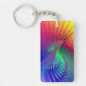 （骨）突起フラクタル色 – レイカラフルズ キーホルダー (正面)