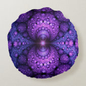 （骨）突起フラクタル – 原子核融合 ラウンドクッション (裏面)