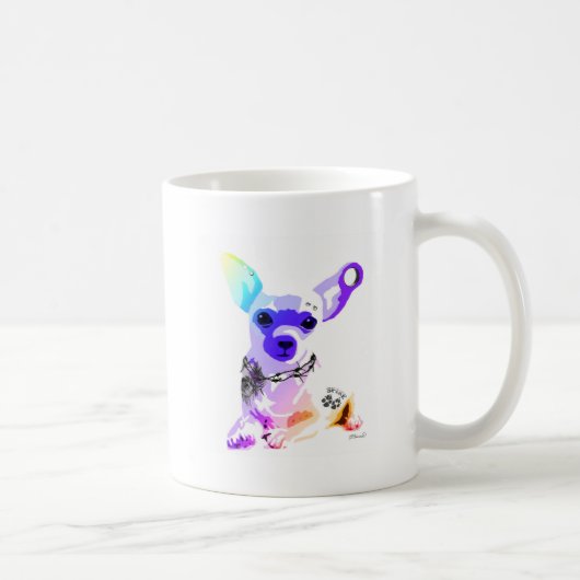 骨Chihuahuaに悪い コーヒーマグカップ (右)