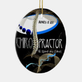 骨R米国のカイロプラクターのクリスマスのオーナメント セラミックオーナメント (右)
