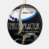 骨R米国のカイロプラクターのクリスマスのオーナメント セラミックオーナメント (左)