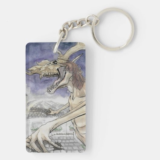 骨Wendigo キーホルダー (裏面)