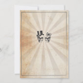 骷髅主題萬聖節派對邀請函 招待状 (裏面)