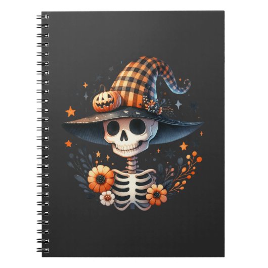 骷髅頭 ハロウィン ノートブック (正面)