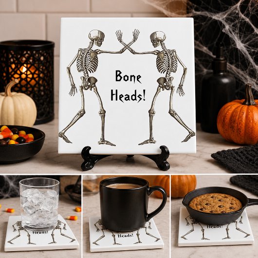 骸骨のハロウィンタイル タイル
