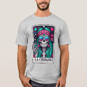 骸骨のラ・チンガーナタロット Tシャツ (正面)