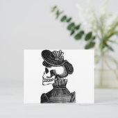 骸骨の婦人。1900年代初頭のメキシコ ポストカード (スタンド正面)