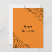 骸骨の山がうごめくハロウィンの夜の不気味な雰囲気 シーズンカード (裏面)