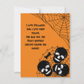 骸骨の山がうごめくハロウィンの夜の不気味な雰囲気 シーズンカード (正面)