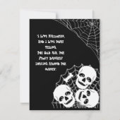 骸骨の山がうごめくハロウィンナイトの不気味な雰囲気 シーズンカード (正面)