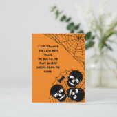 骸骨の山が潜むハロウィンの夜の不気味な雰囲気 シーズンカード (スタンド正面)