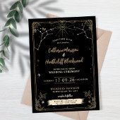 骸骨の愛の星たち | タロットウェディング招待状 招待状