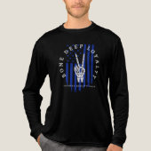 骸骨の手 アメリカ国旗 Tシャツ Bone Deep Loyalty (正面)