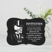 骸骨の新郎招待状 招待状 (スタンド正面)