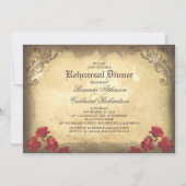 骸骨カップル　死者の日　リハーサルディナー 招待状 (裏面)