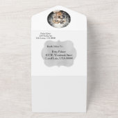 骸骨夫婦の結婚式 オールインワン招待状 (外側)