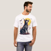 骸骨柴犬の叫び Tシャツ (正面フル)