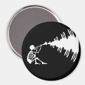 骸骨遊の曲を作る角笛 マグネット (正面/裏面)