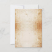 骸骨 ハロウィン サンクス ウェディング ラスティック カード (裏面)