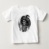 骸骨 ベビーTシャツ (正面)