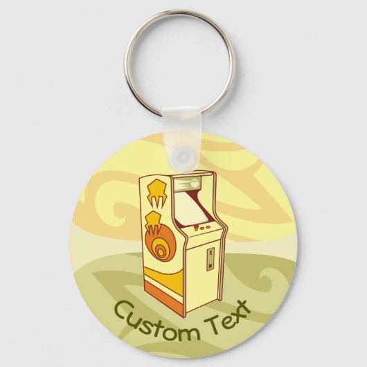 高いアーケードゲームコンソールのキーチェーン キーホルダー (正面)