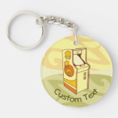 高いアーケードゲームコンソールのキーチェーン キーホルダー (正面)