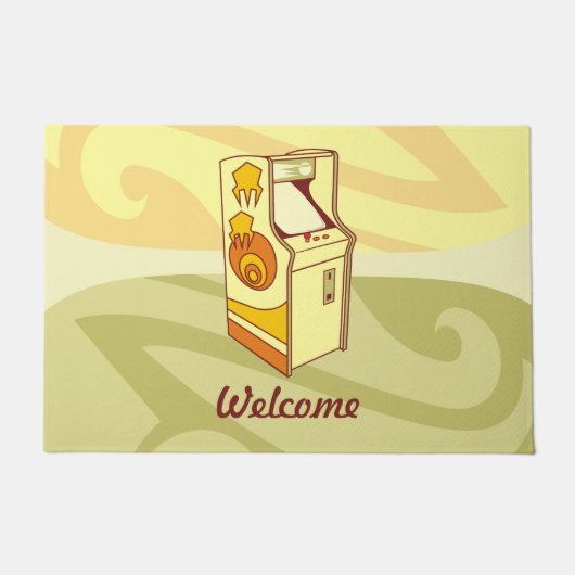 高いアーケードゲームコンソールの書式 ドアマット (正面)